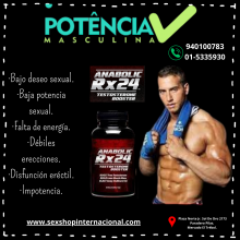 ANABOLIC RX 24 AUMENTA TUS NIVELES HORMONALES - SEXSHOP PLAZA NORTE.